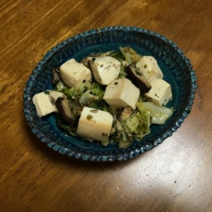 魚とお豆腐も合いますね！チャンプルーのバリエーションが増えて嬉しいです！とても美味しかったです！